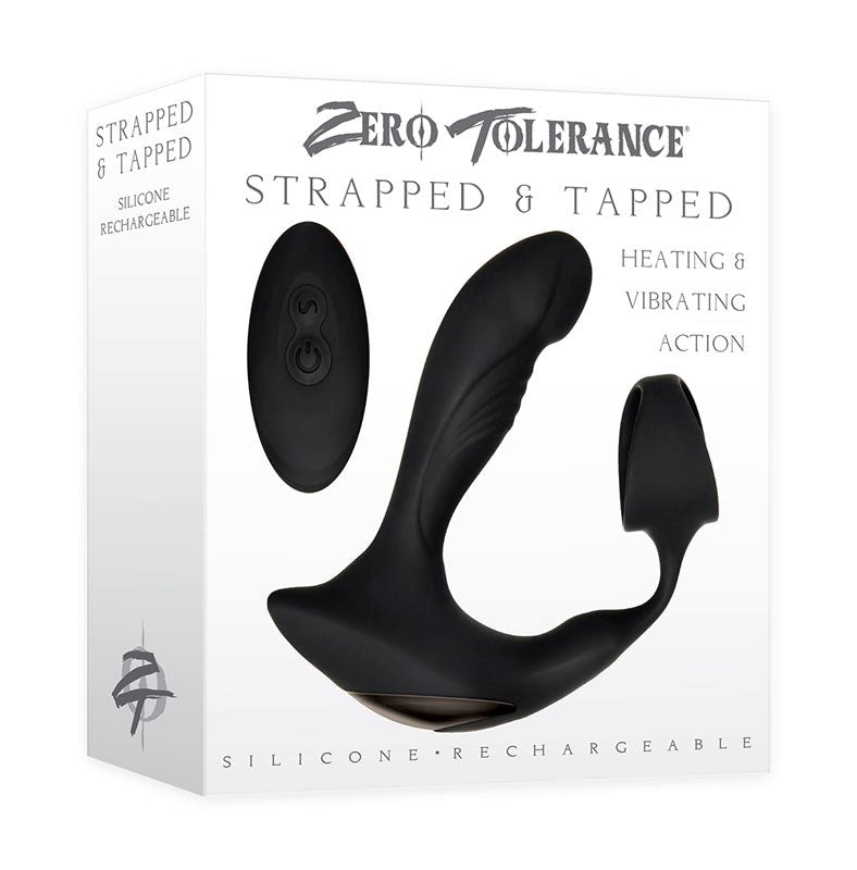 Zero Tolerance Strapped & Tapped - Black - - Butt Plugs