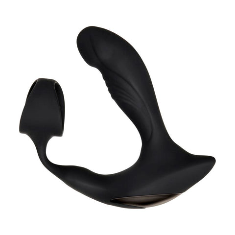 Zero Tolerance Strapped & Tapped Prostate Vibrator Black - Butt Plugs