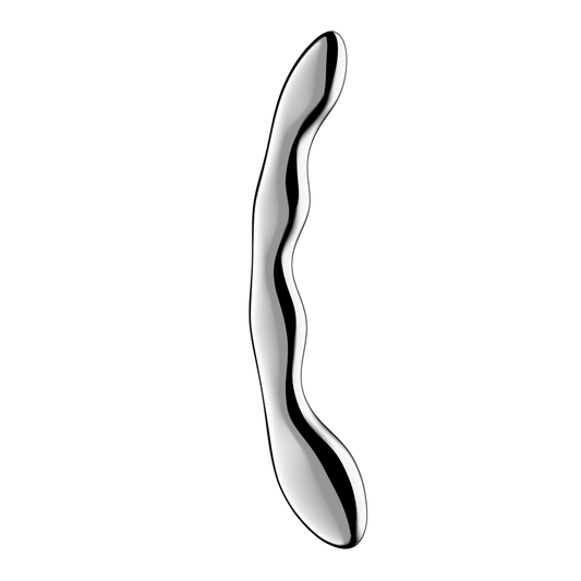 Satisfyer Cosmic Crest 2 Solid Metal Dildo - Steel Sex Toys