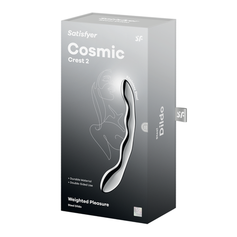 Satisfyer Cosmic Crest 2 Solid Metal Dildo - Steel Sex Toys