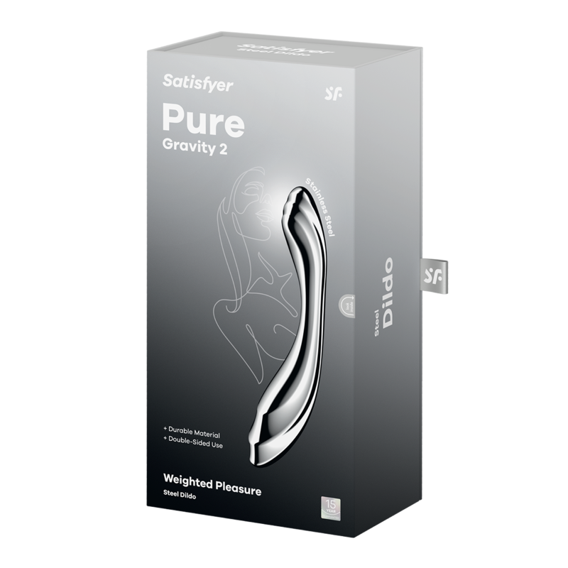 Satisfyer Pure Gravity 2 High Quality Metal Dildo - - Steel Sex Toys