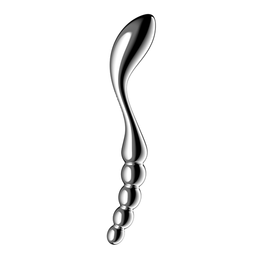 Satisfyer Star Force 1 Curved Metal Dildo - Steel Sex Toys
