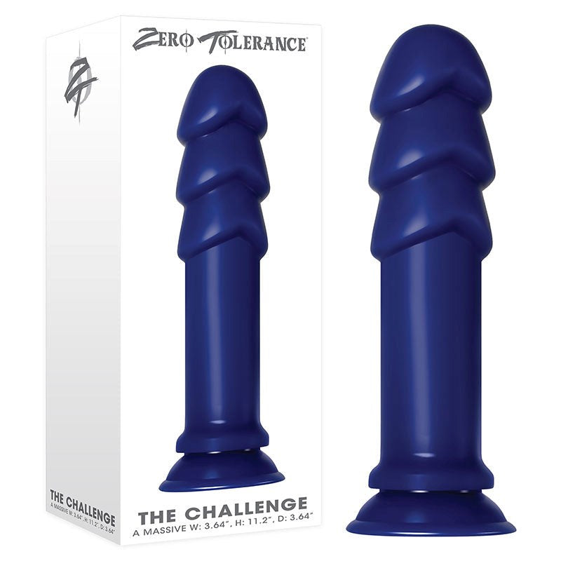 Zero Tolerance The Challenge Giant Butt Plug - Blue - - Butt Plugs