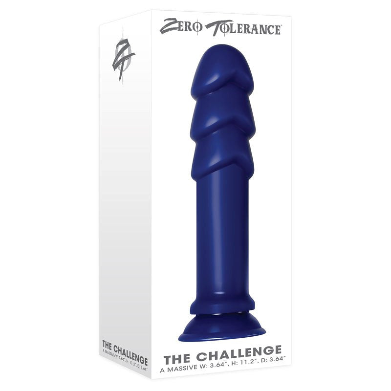 Zero Tolerance The Challenge Giant Butt Plug - Blue - - Butt Plugs