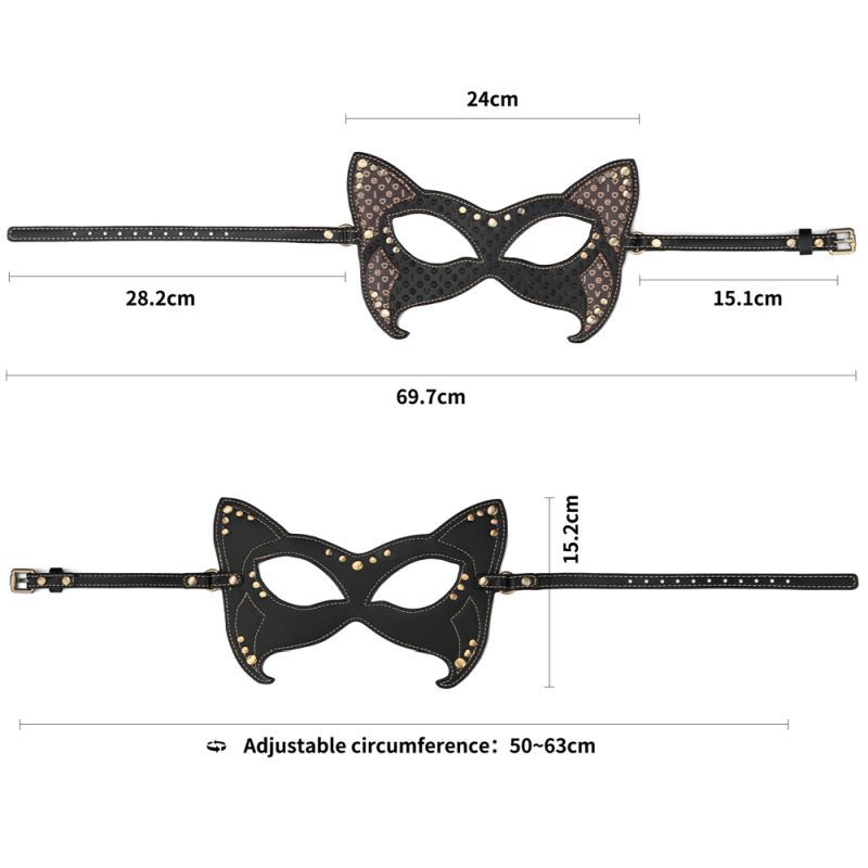 Lovetoy Rebellion Reign BDSM Play Cat Mask - - Masks And Blindfolds