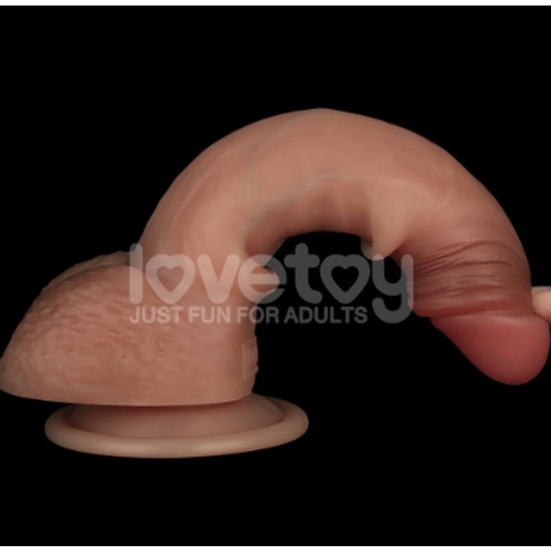 Lovetoy Sliding Skin Pro Dual Layer Realistic Silicone Dong - - Realistic Dildos