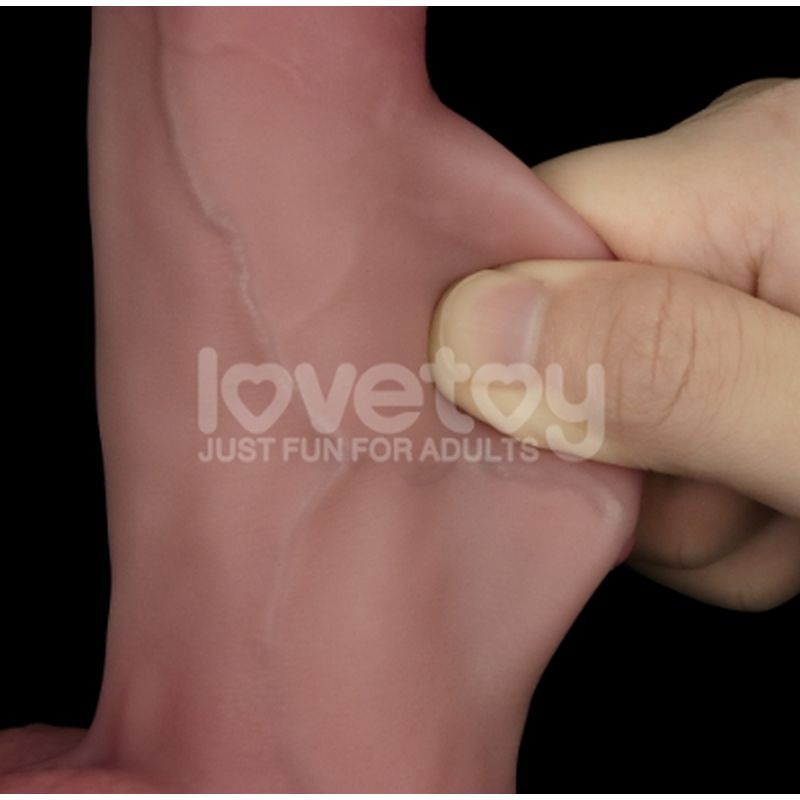 Lovetoy Sliding Skin Pro Dual Layer Realistic Silicone Dong - - Realistic Dildos