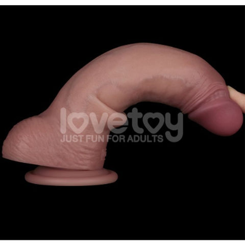 Lovetoy Sliding Skin Pro Dual Layer Realistic Silicone Dong - Realistic Dildos