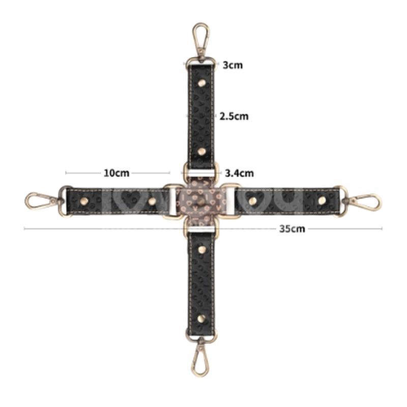 Lovetoy Rebellion Reign Fetish Play Hogtie Set - - Cuffs And Restraints
