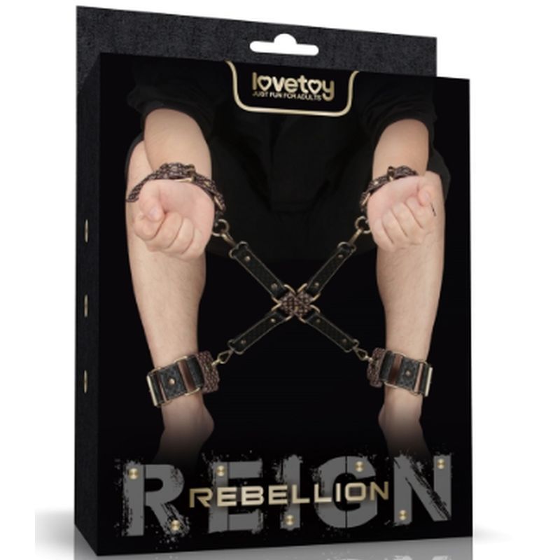 Lovetoy Rebellion Reign Fetish Play Hogtie Set - - Cuffs And Restraints