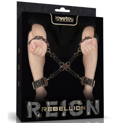 Lovetoy Rebellion Reign Fetish Play Hogtie Set - Cuffs And Restraints