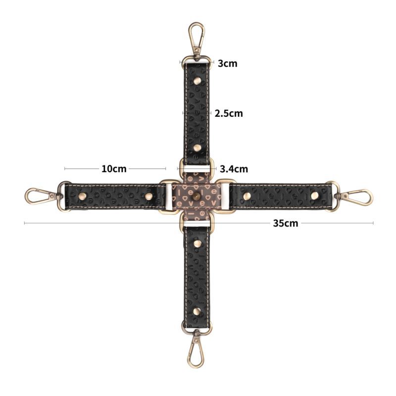 Lovetoy Rebellion Reign Fetish Play Hogtie Set - - Cuffs And Restraints