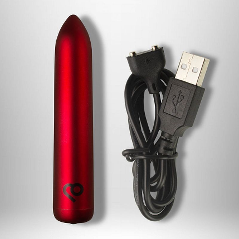 Rocks Off Poppy Red Rechargeable Bullet Vibrator - - Bullet Vibrators