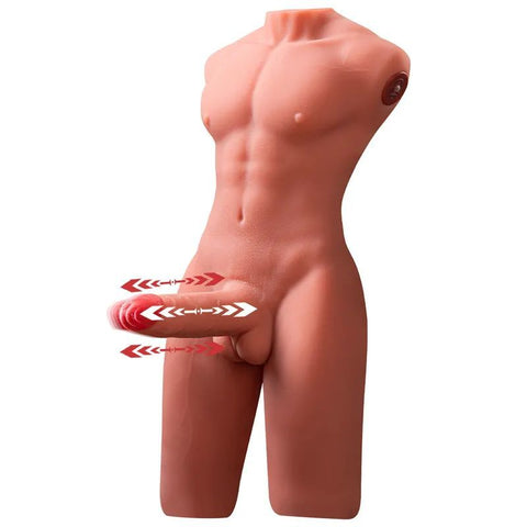 XISE Jason USB Auto Thrusting 17 cm Cock and Ass Male Torso - Masturbators and Strokers