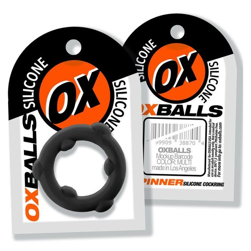 OxBalls Spinner Stretchy Silicone Cock Ring - - Stretchy Cock Rings