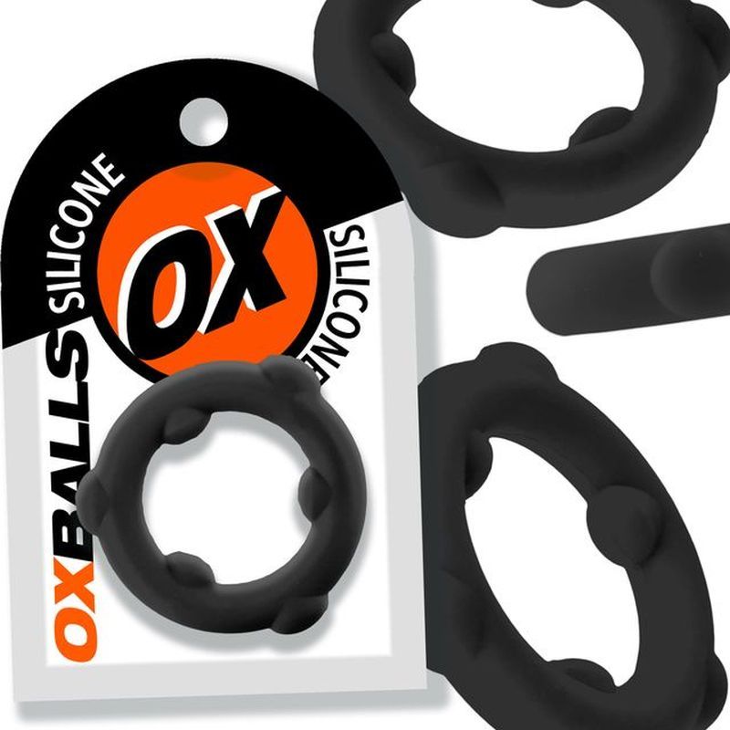 OxBalls Spinner Stretchy Silicone Cock Ring - - Stretchy Cock Rings