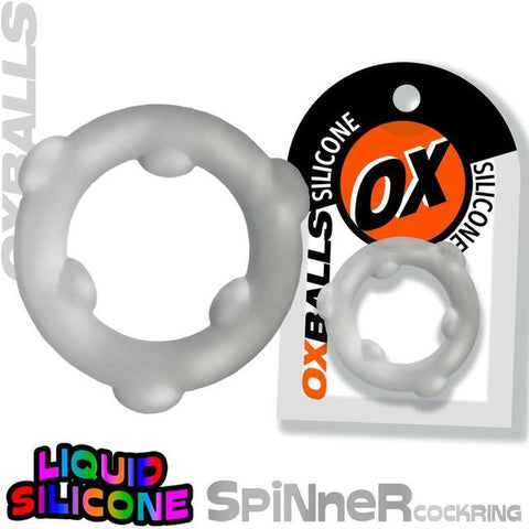OxBalls Spinner Stretchy Silicone Cock Ring - Stretchy Cock Rings