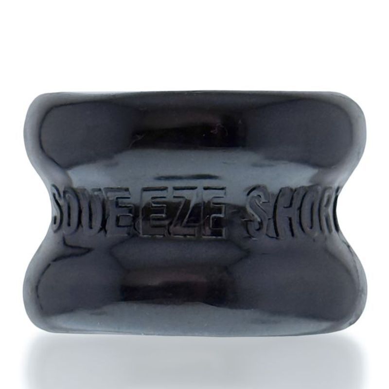 OxBalls Squeeze Short Mens Ballstretcher - Black - Ball and Cock Toys