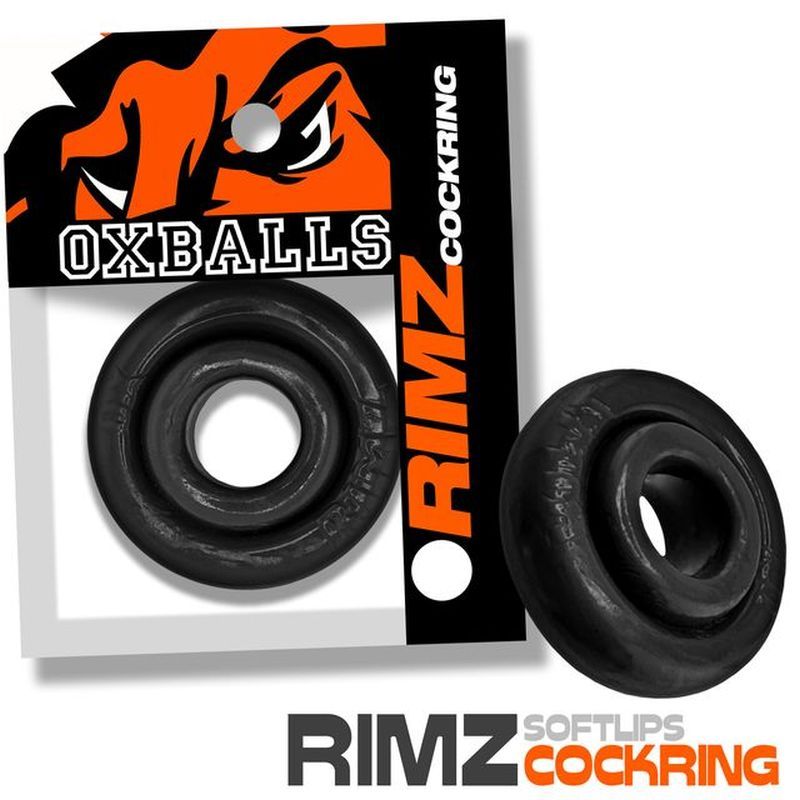 OxBalls Rimz Thick Grippy Mens Cock Ring - - Stretchy Cock Rings