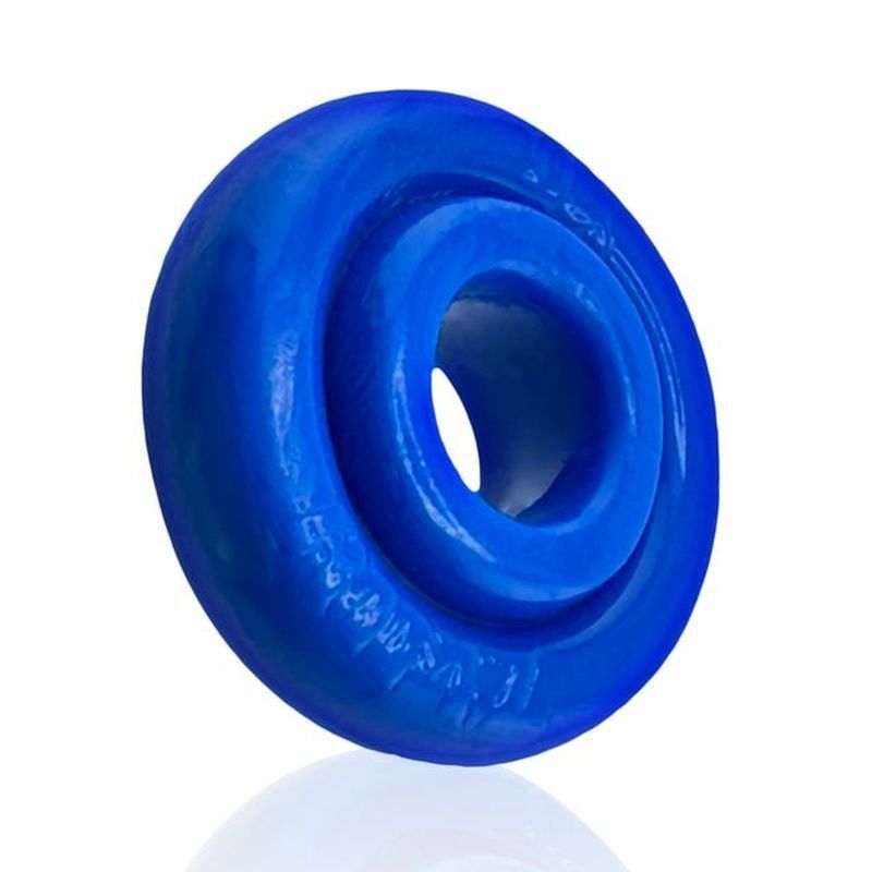 OxBalls Rimz Thick Grippy Mens Cock Ring - Blue - Stretchy Cock Rings