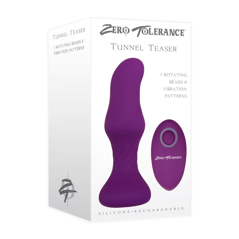 Zero Tolerance Tunnel Teaser - Purple with Remote - - Butt Plugs