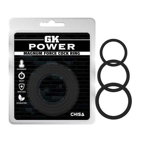 Chisa Magnum Force Silicone Cock Ring Set - Cock Ring Sets