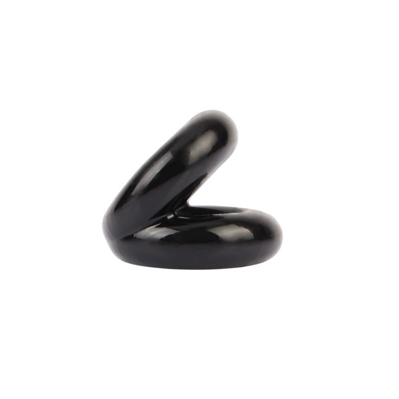 Chisa Dual Pleasure Mens Stretchy Penis Ring - Black - Stretchy Cock Rings