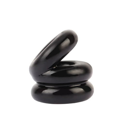 Chisa Stacked Dual Pleasure Male Pleasure Cock Ring - Stretchy Cock Rings