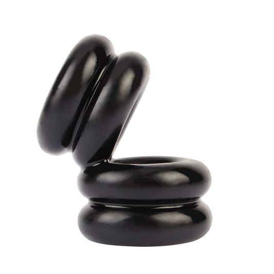 Chisa Double Stacked Dual Pleasure Mens Cock Ring - Stretchy Cock Rings