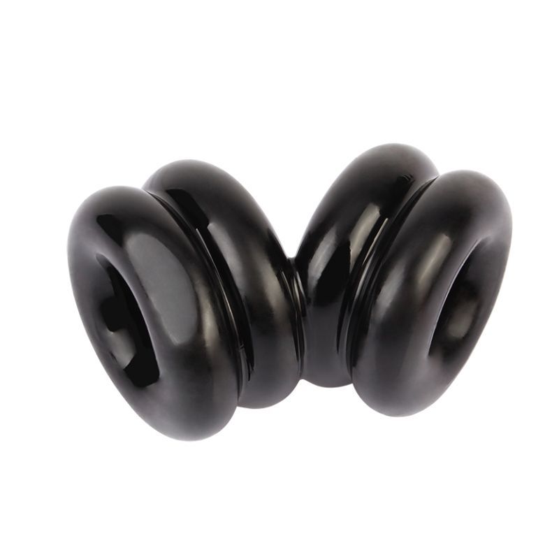 Chisa Double Stacked Dual Pleasure Mens Cock Ring - - Stretchy Cock Rings