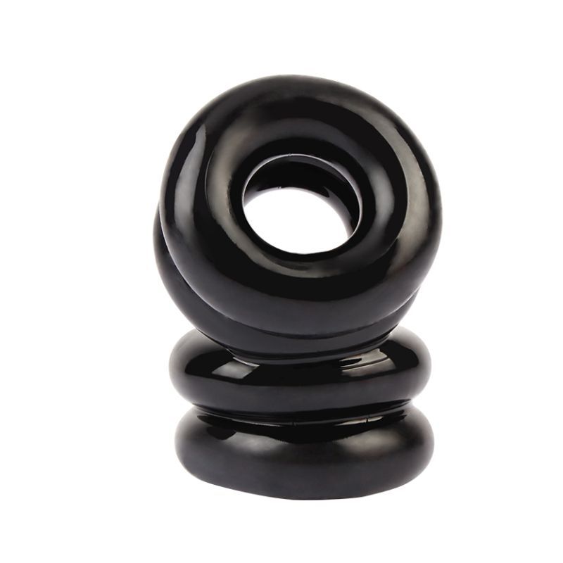 Chisa Double Stacked Dual Pleasure Mens Cock Ring - - Stretchy Cock Rings