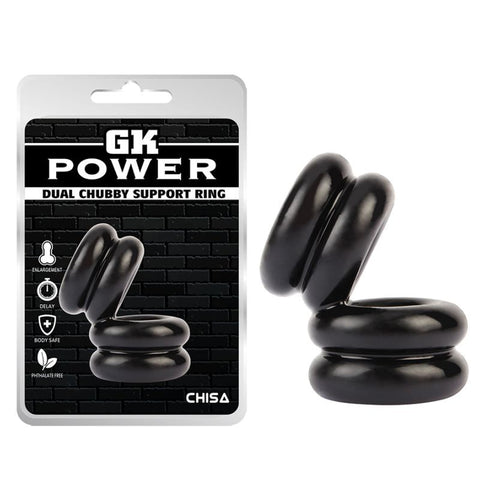 Chisa Double Stacked Dual Pleasure Mens Cock Ring - Stretchy Cock Rings