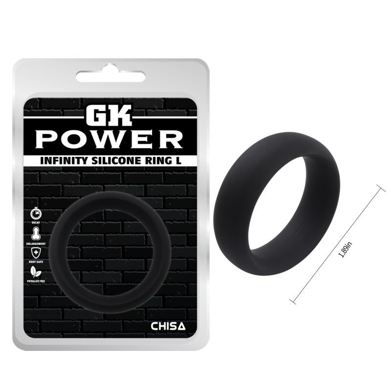 Chisa Infinity Comfort Mens Silicone Cock Ring L - - Stretchy Cock Rings