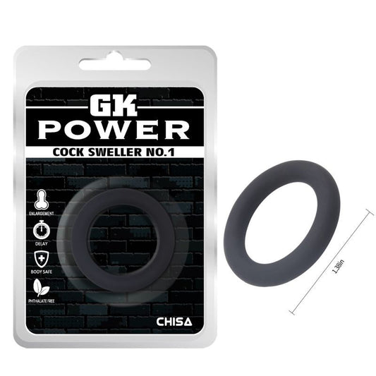 Chisa Cock Sweller Silicone Ball And Cock Ring - Stretchy Cock Rings