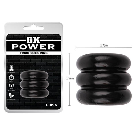 Chisa Triad Erection Enhancer Cock Rings - Stretchy Cock Rings
