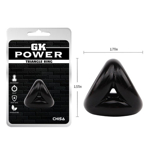 Chisa Fused Triangular Design Mens Cock Ring - Stretchy Cock Rings