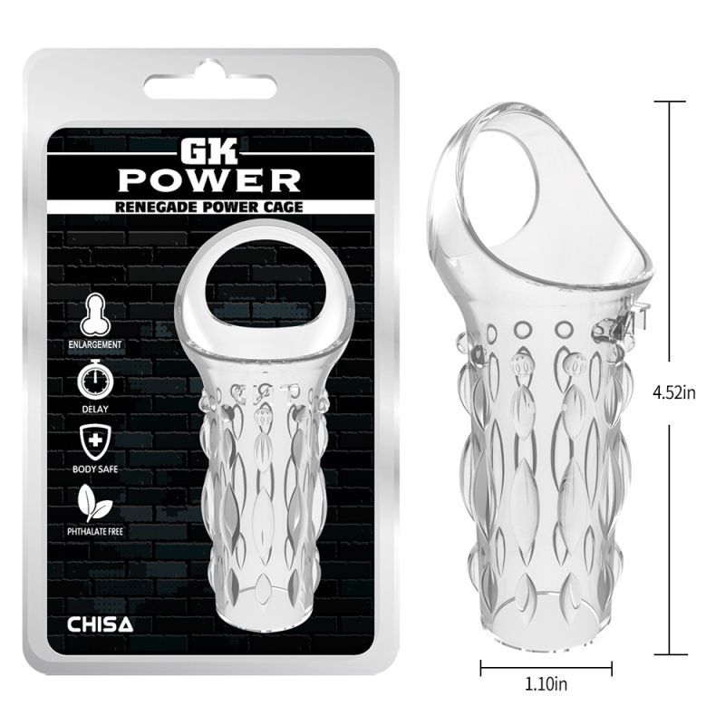 Chisa Renegade Mens Pleasure Power Cage - - Male Chastity