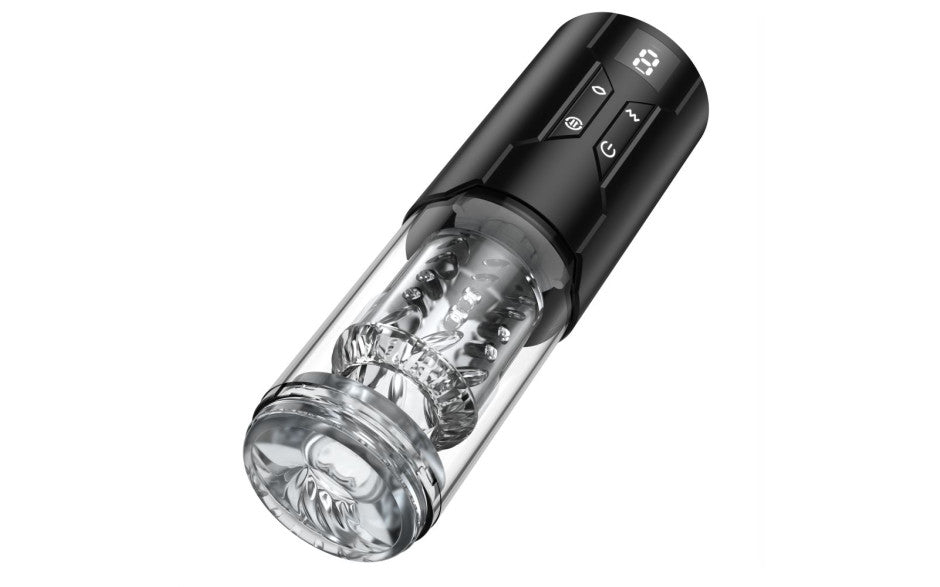 Doc Johnson Valerian LCD Thrusting and Rotating Masturbator - Masturbators and Strokers