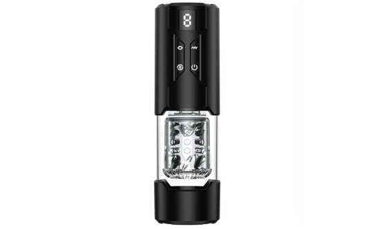 Doc Johnson Valerian LCD Thrusting and Rotating Masturbator - Masturbators and Strokers