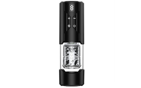 Doc Johnson Valerian LCD Thrusting and Rotating Masturbator - Masturbators and Strokers