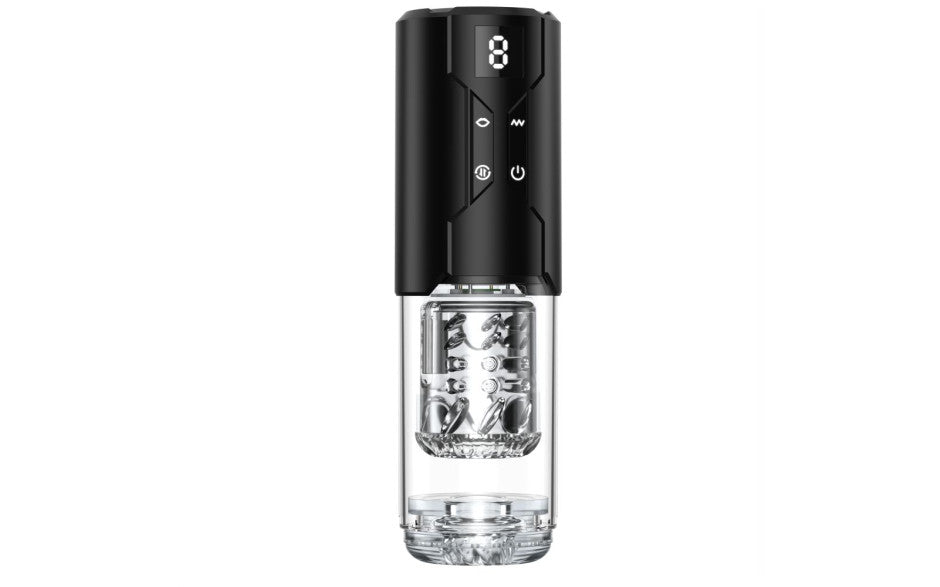 Doc Johnson Valerian LCD Thrusting and Rotating Masturbator - Masturbators and Strokers