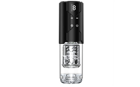 Doc Johnson Valerian LCD Thrusting and Rotating Masturbator - Masturbators and Strokers