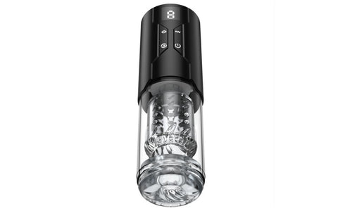 Doc Johnson Valerian LCD Thrusting and Rotating Masturbator - Masturbators and Strokers