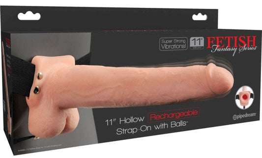 Fetish Fantasy 11 inch Rechargeable Hollow Strap-On - Realistic Dildos