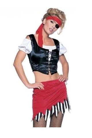 5 Piece Pirate Set Costume - Fancy Dress Ups