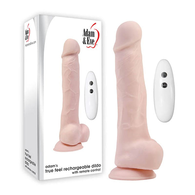 Adam & Eve Adams True Feel Rechargeable Dildo - - Realistic Dildos