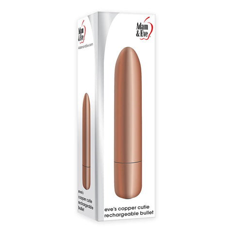 Adam & Eve Copper Cutie - Stylish Vibrator for Sensual Solo or Duo Play - Bullet Vibrators