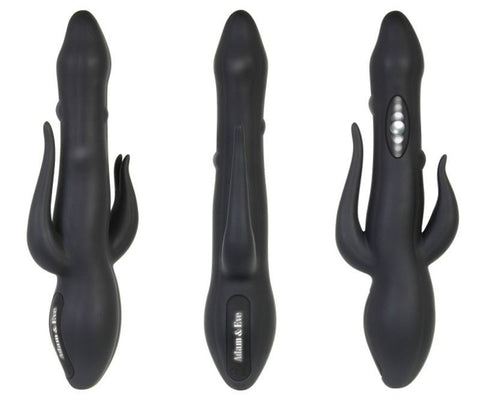 Adam & Eve Eve's Bad Bad Bunny Black - Rabbit Vibrators