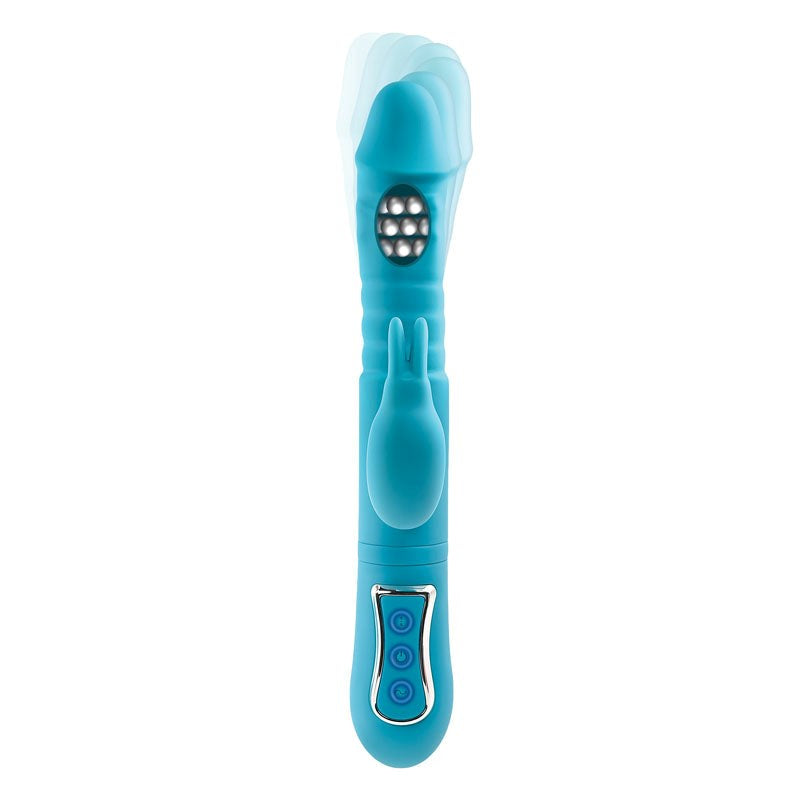 Adam & Eve's Thrusting Triple Joy Rabbit - Sensory Adventure - Rabbit Vibrators