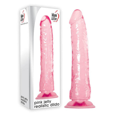 Adam & Eve Pink Jelly Realistic Dildo - Realistic Dildos
